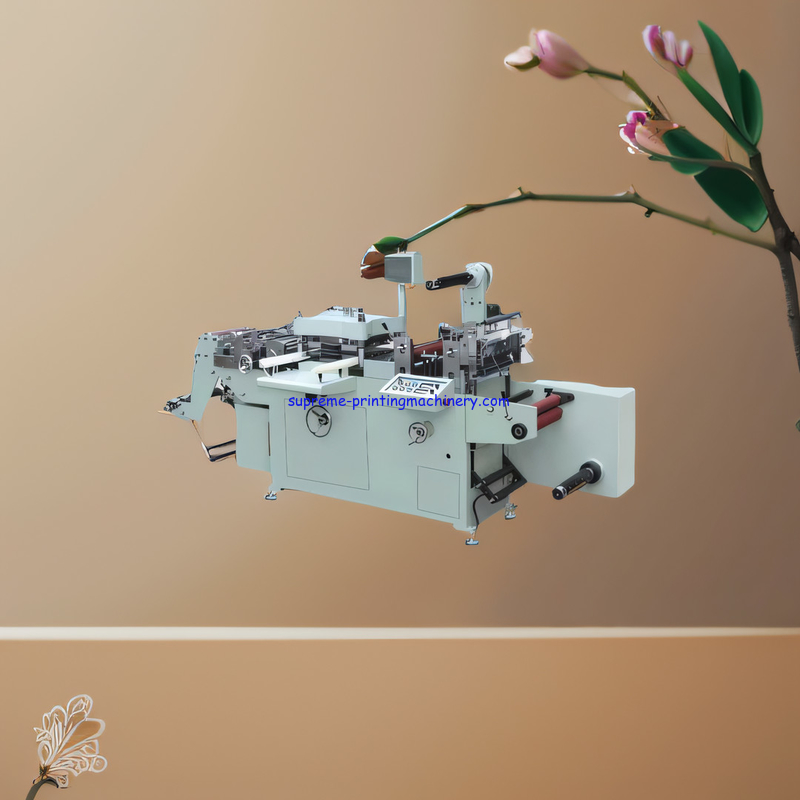 ADHESIVE LABEL PAPER PROCESS MACHINERY FOR MQ-350Z SUPERIOR MIDDLE HIGH SPEED FLATBED DIE CUTTING MACHINE 340*340MM SIZE