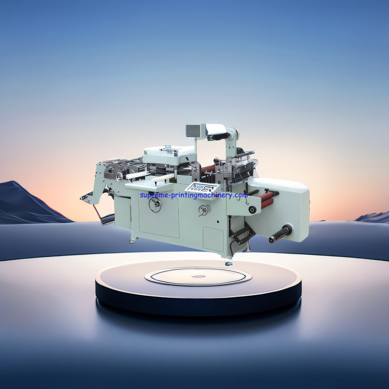 MQ-350Z middle high speed flatbed Label die cutting machine with hot stamping economical and high precision servo motor
