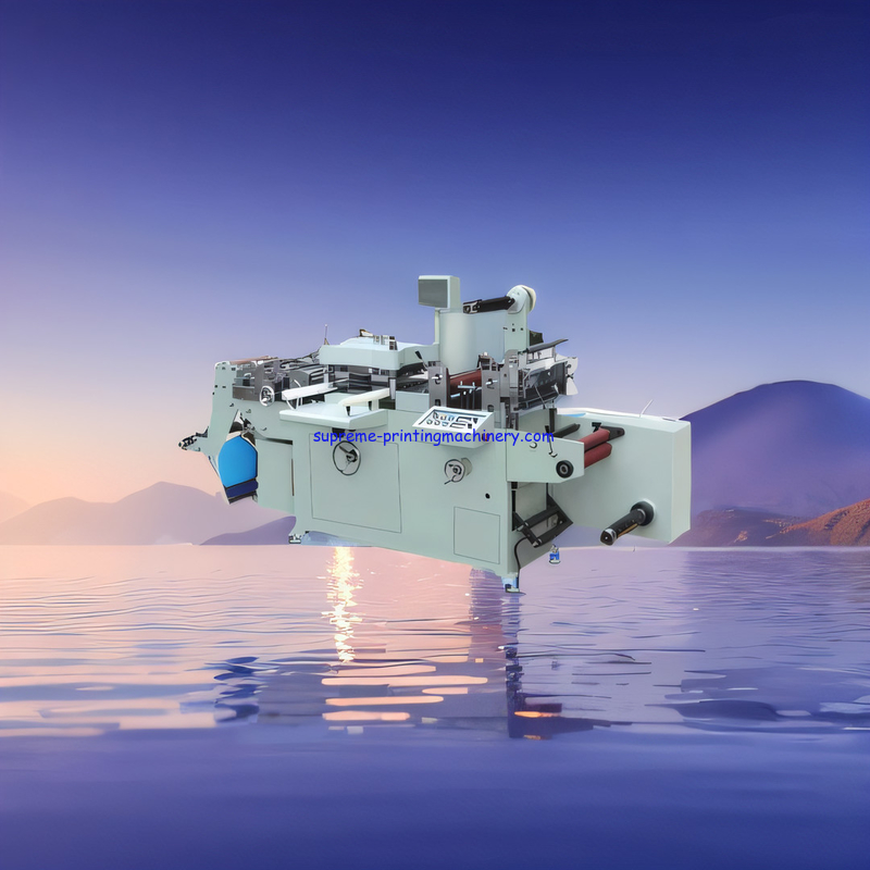 MQ-350Z AUTOMATIC MEDIUM SPEED LABEL DIE CUTTING MACHINE WAST REWINDER WITH SEPATATE MOTOR AND MAGNETIC TENSION CONTROL