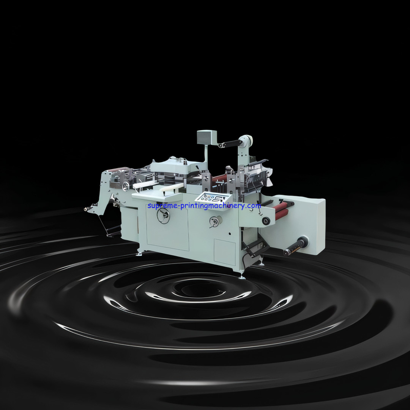MQ-350Z AUTOMATIC MEDIUM SPEED LABEL DIE CUTTING MACHINE ROLL REWINDING WAST REWINDER WITH SEPATATE MOTOR AND MAGNETIC