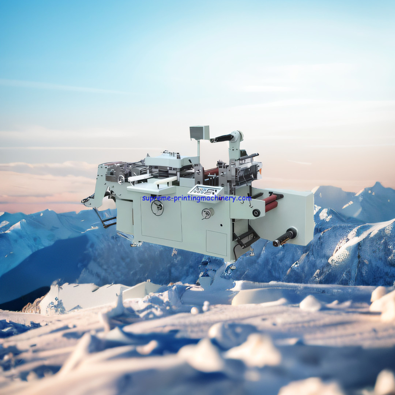 MQ-350Z LABEL DIE CUTTING MACHINE OPTIONAL: LAMINATING: HOT STAMPING: HOLE PUNCHING: SHEET CUTTING TO 300 TIMES/MINUTES