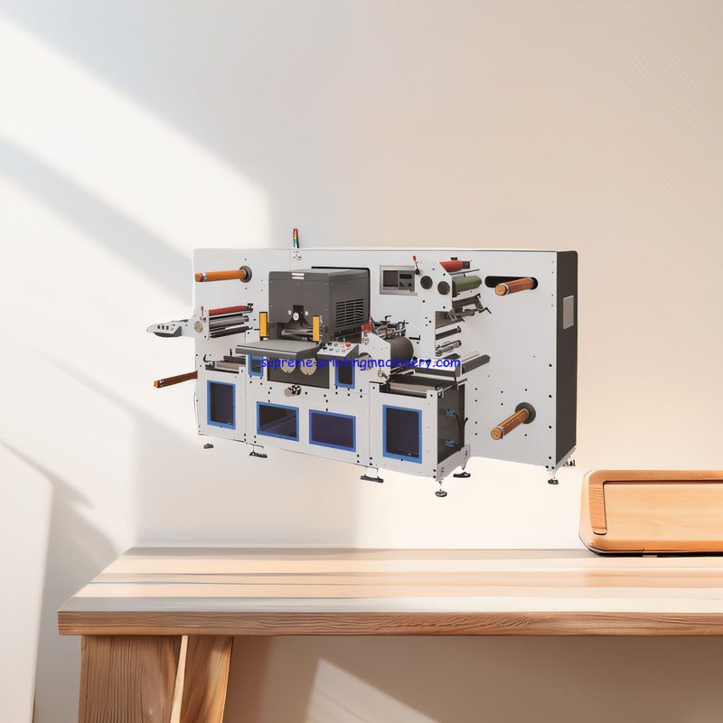 MAX REWINDING DIAMETER 800MM ADHESIVE LABEL PAPER PROCESS MACHINERY VOLTAGE 380V HIGH SPEED FLATBED DIE CUTTING MACHINe