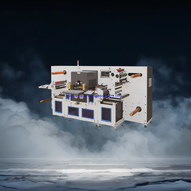 ADVANCED ADHESIVE LABEL PAPER PROCESS MACHINERY WITH 80M/MIN MAX MATERIAL PULLING LENGTH FLAT BED DIE CUTTING ADHENSIVE
