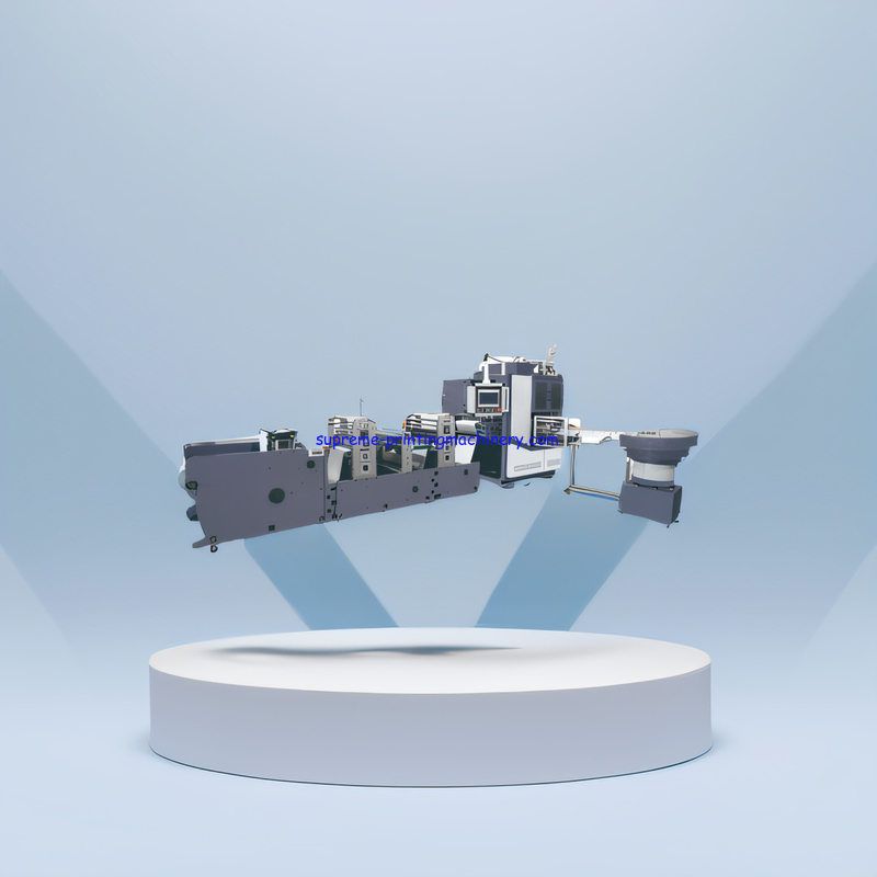 LABLE ADHESIVE PAPER STICKER SOLUTION ADHESIVE LABEL PAPER PROCESS MACHINERY AVAILABLE AUTOMATIC TURRET 4 SHAFTS REWIND
