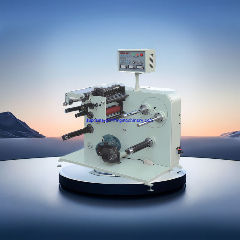 Paper Slitter Rewinding Machine Rewinder with 8 sets rotary knife for paper label