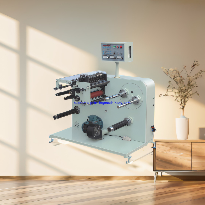 FQ-420FII AUTOMATIC SLITTING MACHINE MAX. ROLL WIDTH  350MM 450MM MAX SLITTING SPEED 120METER/MINUTES PRECISION +-0.1MM