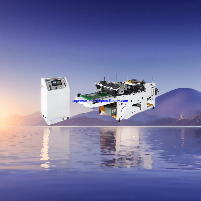 Water label drink QD350A PRINTED FILM SHRINKABLE FILM BATTERY LABEL MINERAL WATER LABEL HIGH SPEED SHEET CUTTING MACHINE