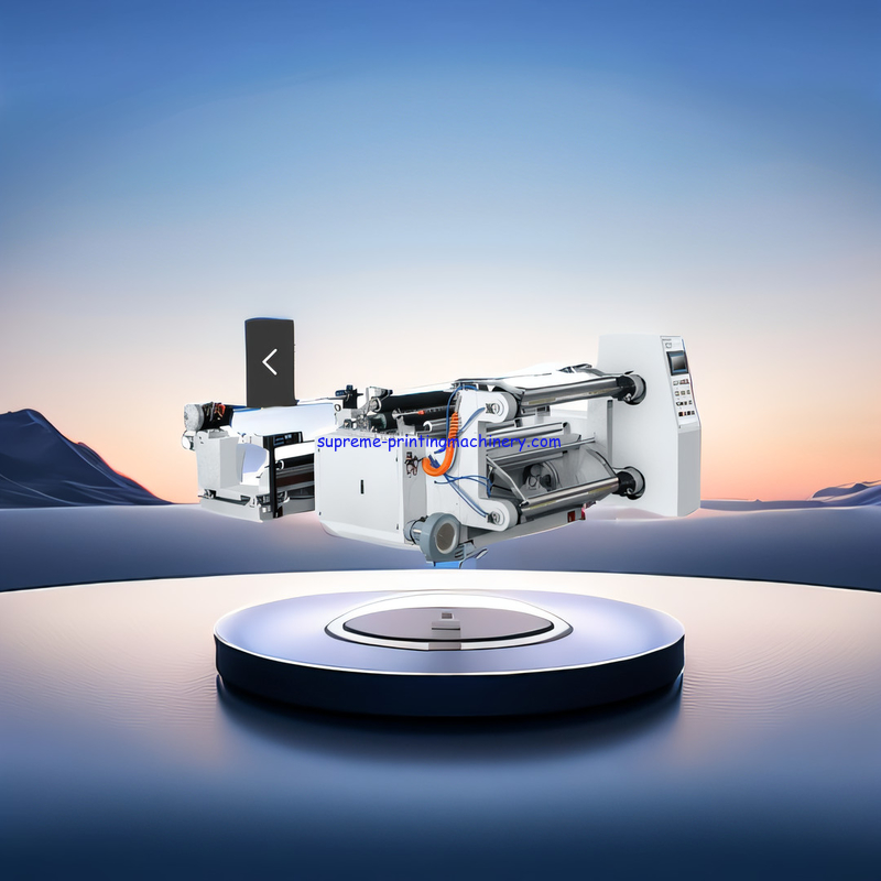 HEAT SEALING COTTON MELT BLOWN MASK FABRIC PET OPP CPP PE PS PVC FOIL PAPER PLC CONTROLLED HORIZONTAL SLITTING MACHINERY
